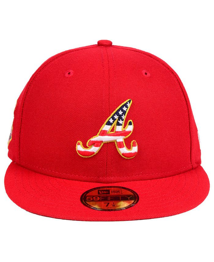 New Era Atlanta Braves Stars and Stripes 59FIFTY Fitted Cap Macy's