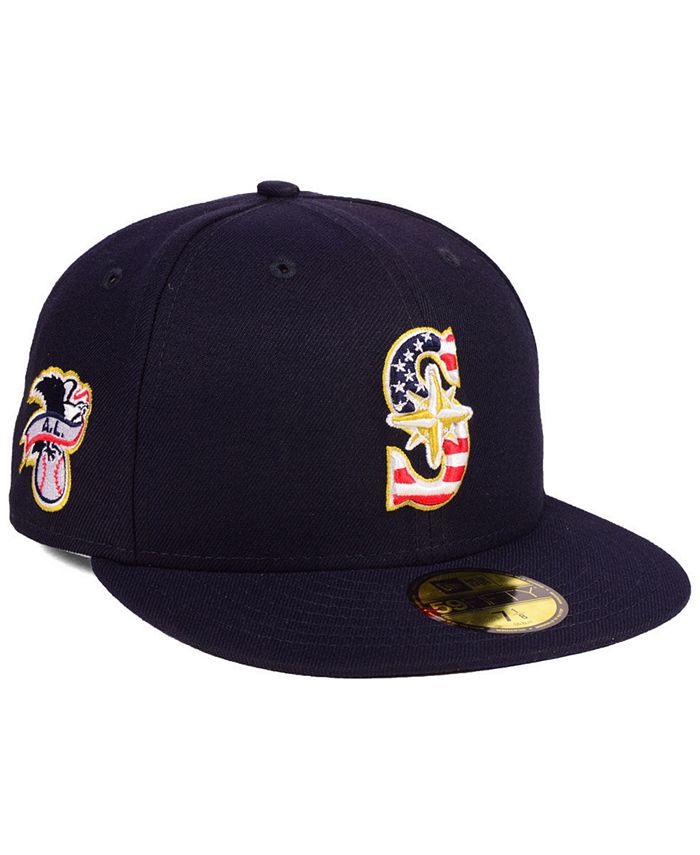 New Era Boys' Seattle Mariners Stars and Stripes 59FIFTY Fitted Cap ...