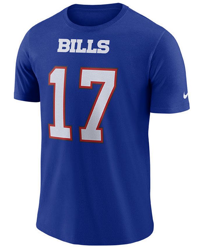 Nike Men's Josh Allen Buffalo Bills Pride Name and Number Wordmark T ...