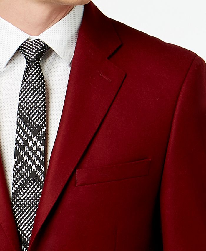 Calvin klein hotsell red suit