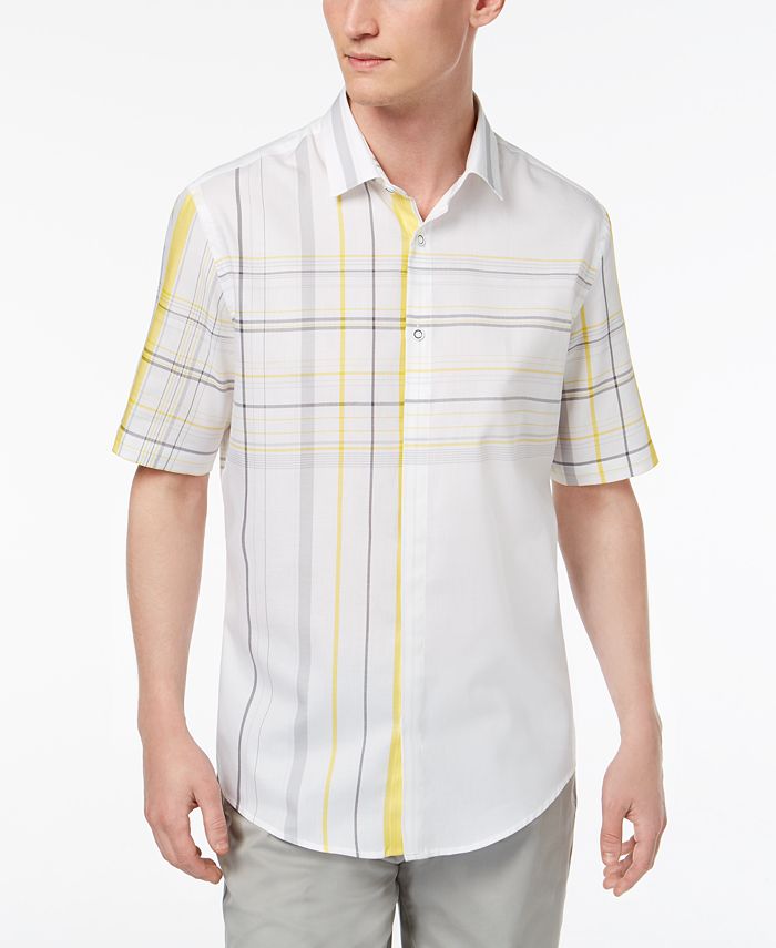 Alfani Men's Henrick Plaid Shirt, Created for Macy's & Reviews - Casual ...