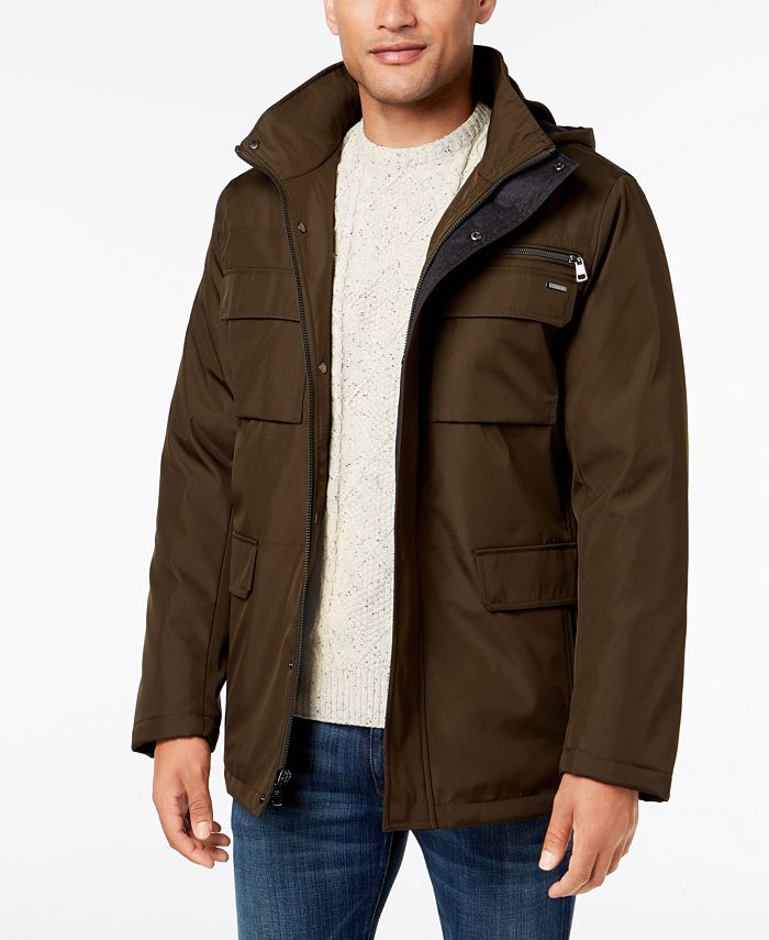 Calvin Klein Men's 4-Pocket Hooded Jacket & Reviews - Coats & Jackets - Men  - Macy's