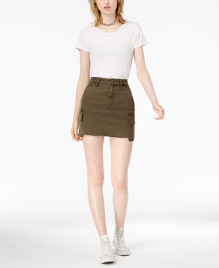 Joe's Jeans RawHem Denim Cargo Skirt Macy's