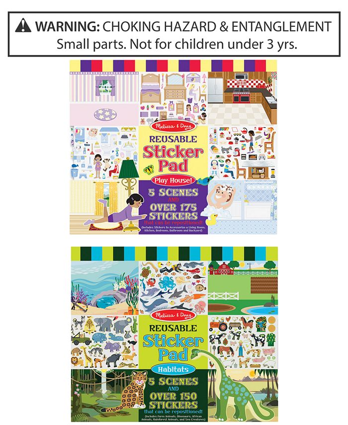Melissa and Doug Melissa Doug 2 Pk. Reusable Sticker Pads Macy s