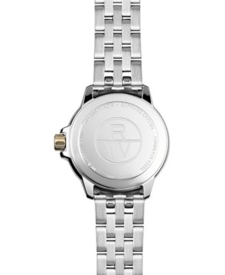 Women's Swiss Tango Diamond-Accent Two-Tone Stainless Steel Bracelet Watch 30mm 