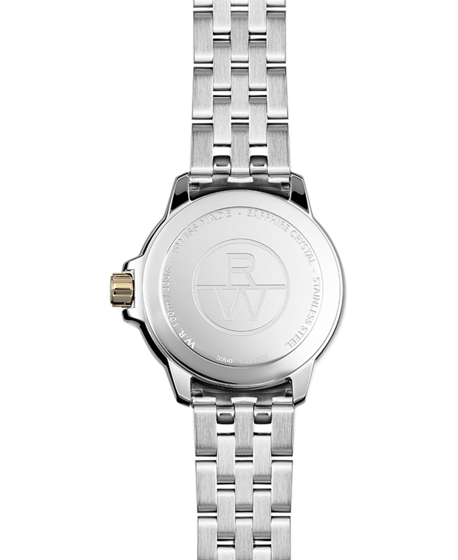 Women's Swiss Tango Diamond-Accent Two-Tone Stainless Steel Bracelet Watch 30mm