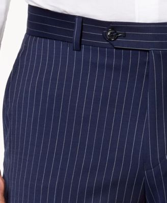 Tommy Hilfiger Men's Modern-Fit TH Flex Stretch Navy Pinstripe Suit Pants