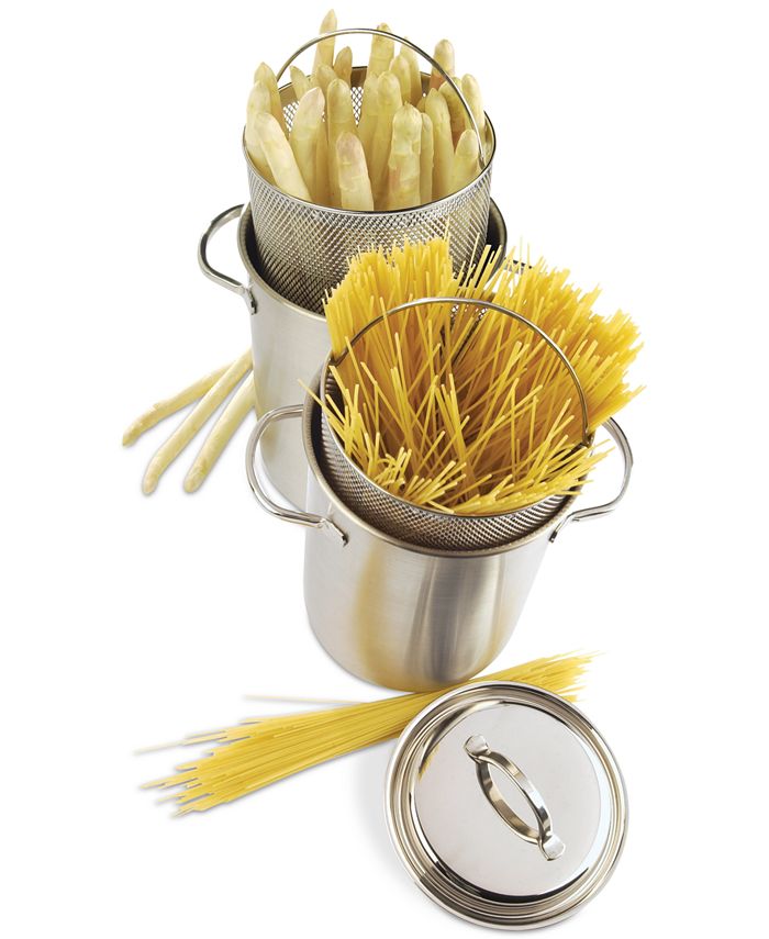 Demeyere Resto 4.8-Quart Stainless Steel Asparagus/Pasta Cooker Set