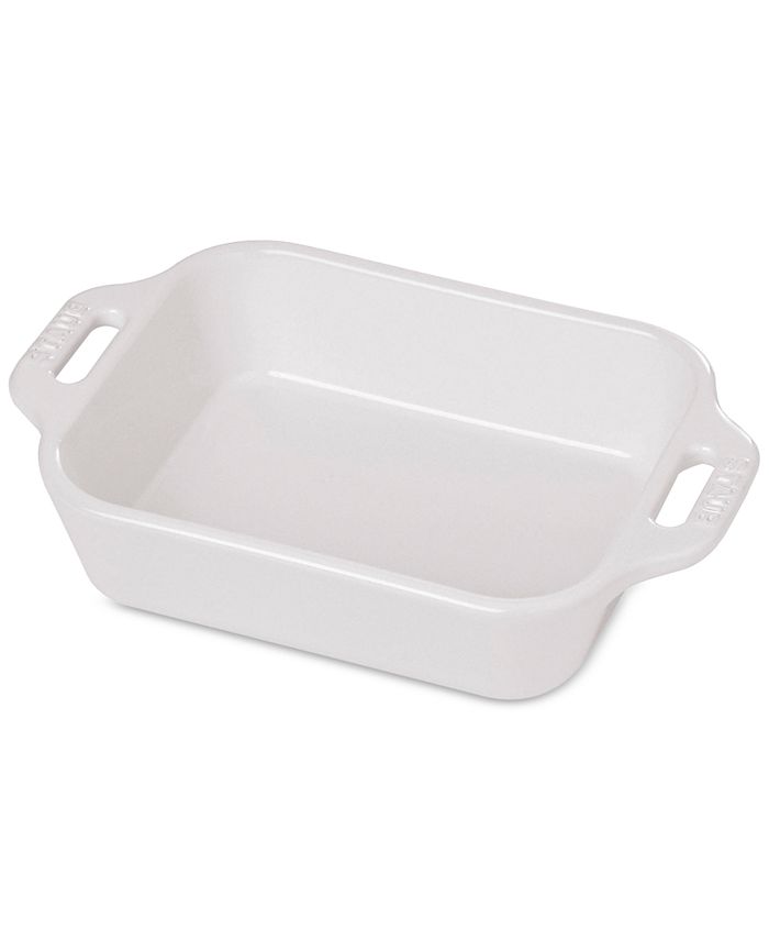 Staub Ceramic 2-pc Rectangular Baking Dish Set - White, 2-pc