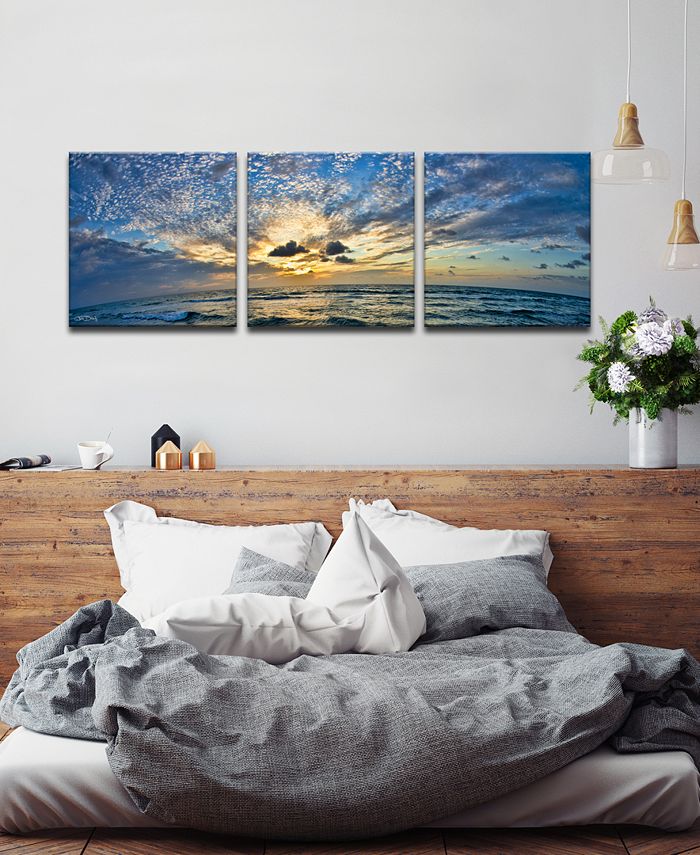 Ready2HangArt - 'Ocean' 3-Pc. Canvas Art Print Set