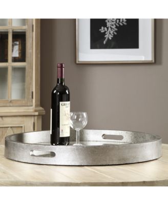 Bechet Round Silver Tray