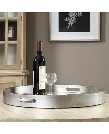 Uttermost - Bechet Round Silver Tray