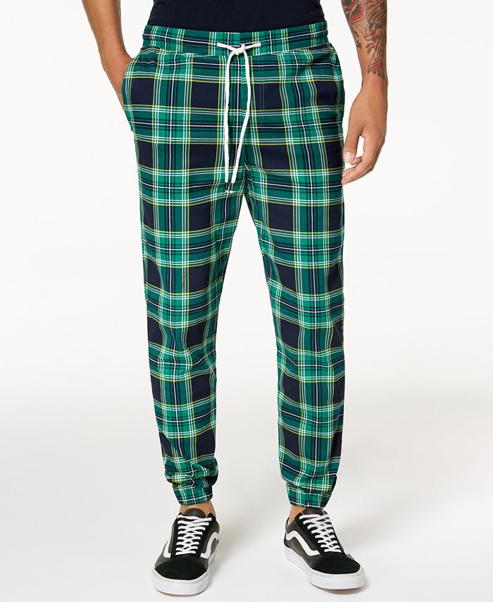 Mens tartan joggers new arrivals