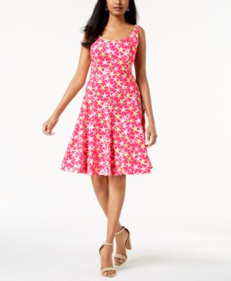 Pappagallo - Printed Fit & Flare Dress