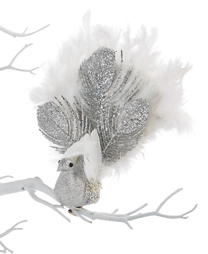 Holiday Lane Peacock Clip Ornament, Created for Macy's Macy's