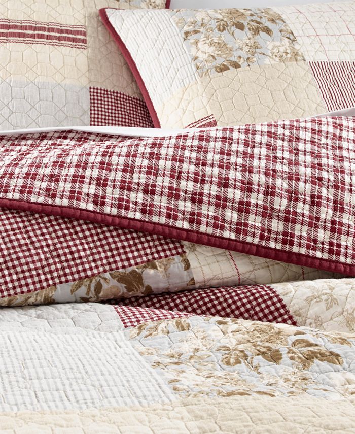 Martha Stewart Collection Farmhouse Reversible Patchwork Full/Queen