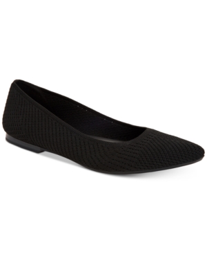 image of Alfani Women-s Step -N Flex Poppyy Pointed Toe Knit Flats, Created for Macy-s Women-s Shoes