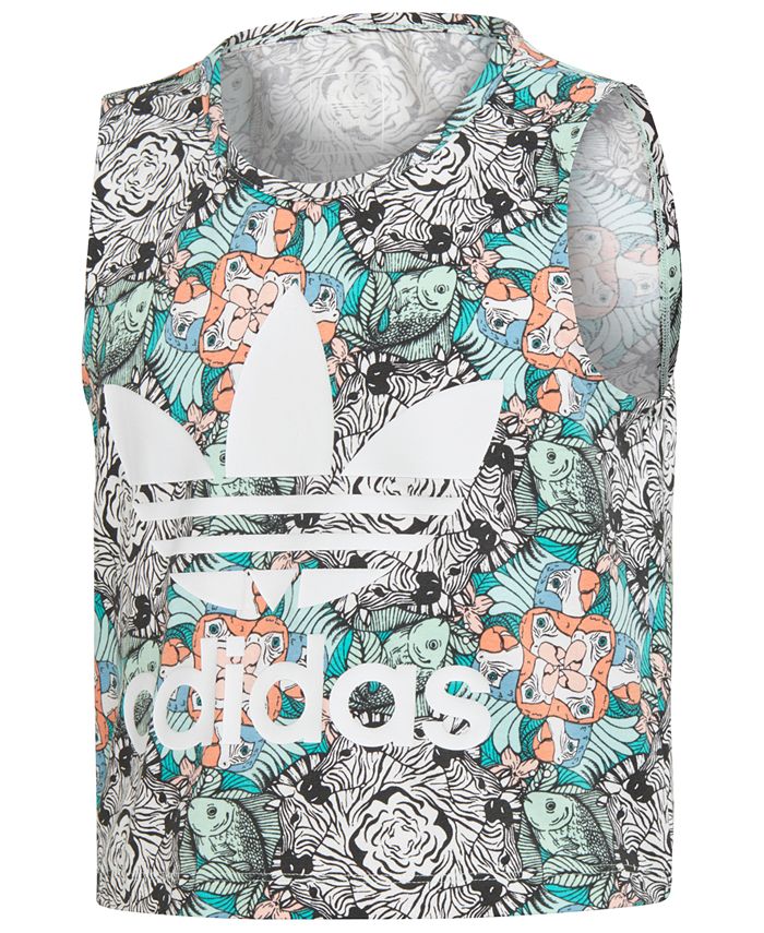 rely blush Without adidas Big Girls Zoo-Print Tank Top & Reviews - Shirts & Tops - Kids -  Macy's
