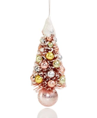 Holiday Lane - Shimmer and Light Pink Christmas tree Ornament Created For Macy's