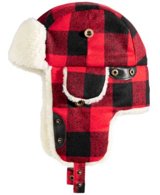 Vintage Woolrich Wool Trapper Cap Hat store Buffalo Plaid USA