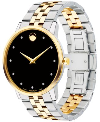 movado museum classic stainless steel