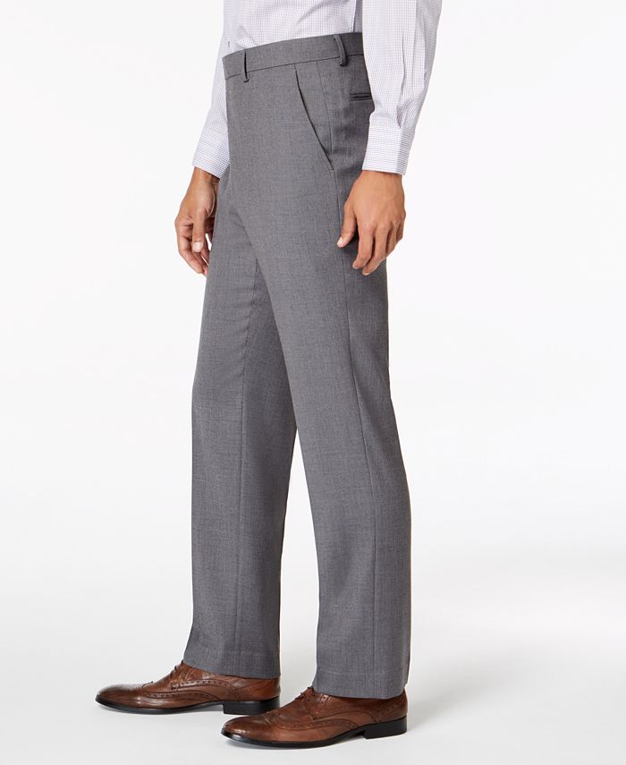 Tommy Hilfiger Men's Modern-Fit THFlex Stretch Gray Twill Suit - Macy's