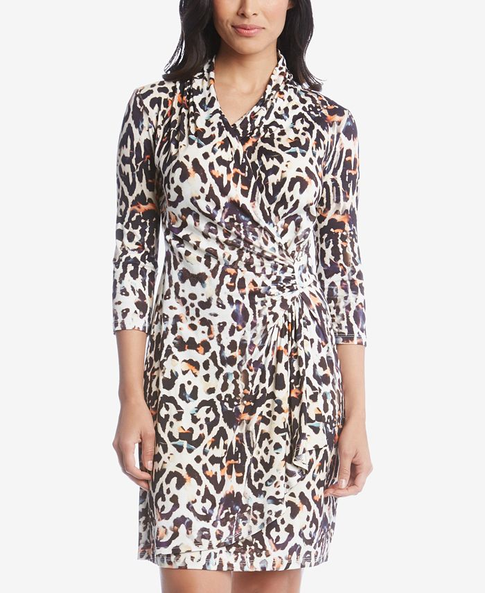 Karen kane cascade wrap hot sale dress