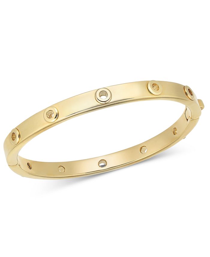 kate spade new york Gold Tone Grommet Bangle Bracelet Macy s