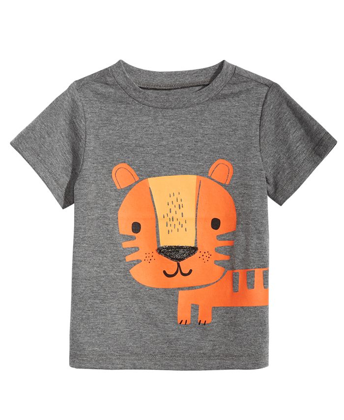 First Impressions Baby Boys Tiger-Print T-Shirt, Created for Macy's ...