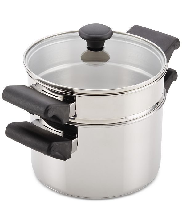 Farberware Classic Traditions Stainless Steel Stack 'N' Steam 3-Qt ...