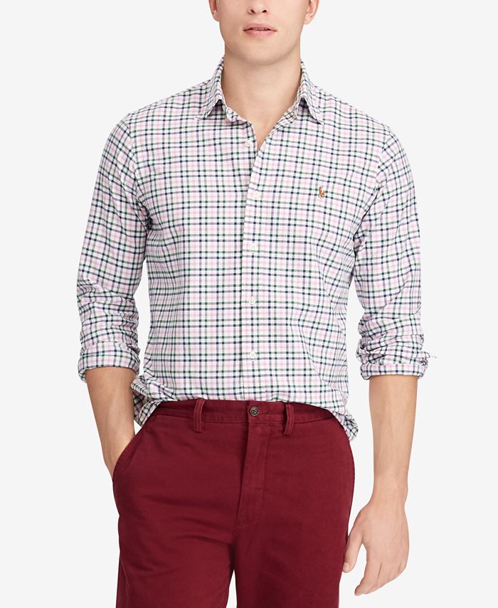 Polo Ralph Lauren Men's Classic Fit Plaid Cotton Shirt - Macy's