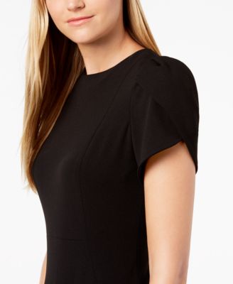 Tulip-Sleeve Sheath Dress