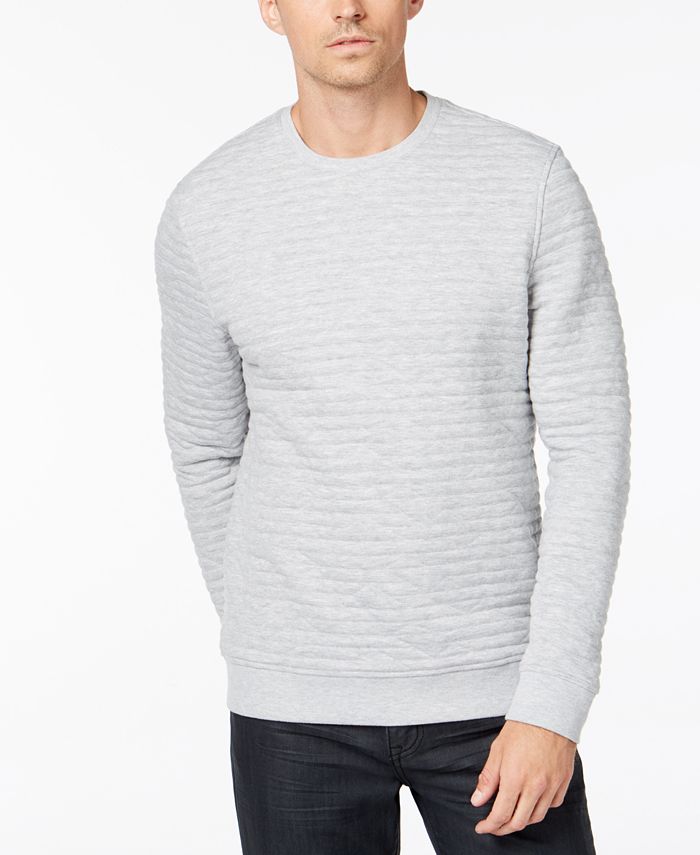 Alfani Men's Quilted Sweatshirt, Created for Macy's & Reviews - Hoodies ...