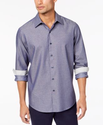 Tasso Elba - Men's Donino Diamond-Print Shirt