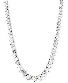 Diamond Fancy 16-3/4" Collar Necklace (10 ct. t.w.) in 14k White Gold