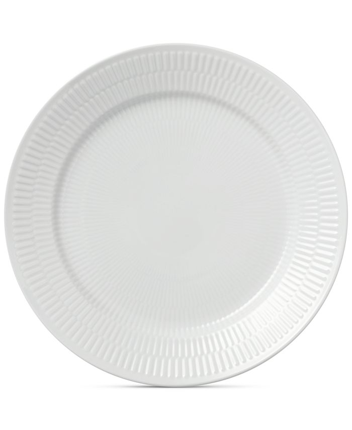 Royal Copenhagen White Fluted Dinner Plate - Macy's