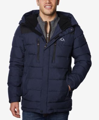 Soularge Men's Big & Tall Winter Quilted Ski Jacket - Faux Fur Hood, Sizes 2X To 6X