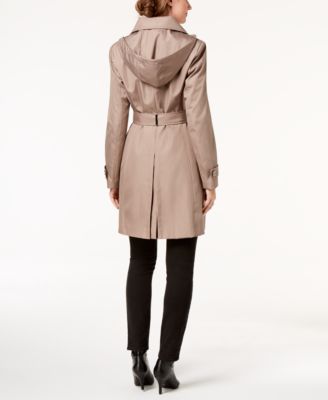 calvin klein petite trench coat