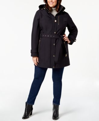 Michael Kors Plus Size Hooded Raincoat Macy s