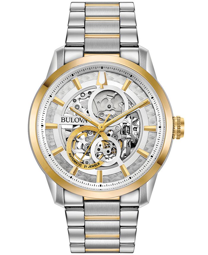 Bulova Men s Automatic Sutton Two Tone Stainless Steel Bracelet