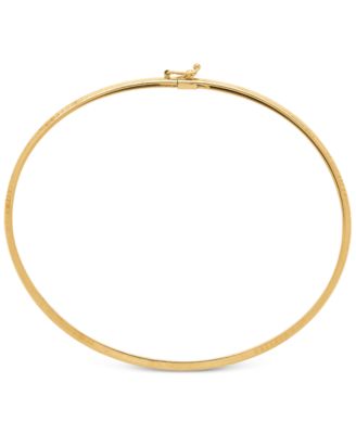 Macy's - Oval Flex Bangle Bracelet in 10k Gold
