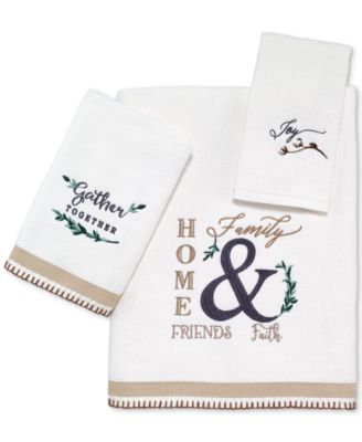Avanti Modern Farmhouse Bath Towel Collection Bedding