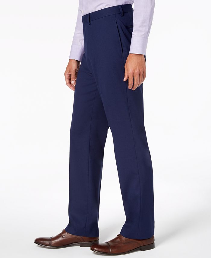 Van Heusen Flex Men's Slim-Fit Flex Stretch Bright Navy Solid Suit - Macy's