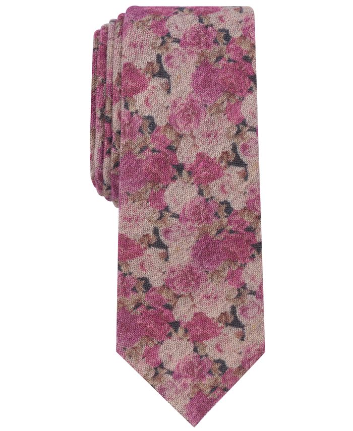Bar III Men's Nobles Floral Skinny Tie, Created for Macy's - Macy's