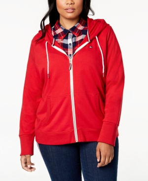 Tommy Hilfiger Plus Size Zip-Front Hoodie Created for Macy's