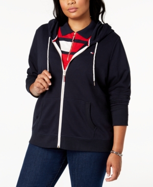 Tommy Hilfiger Plus Size Zip-Front Hoodie Created for Macy's