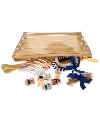 The Finest Accessories - Stripe-Print Hair Emergency Kit