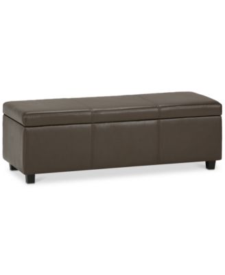Simpli Home - Easton Storage Bench, Quick Ship