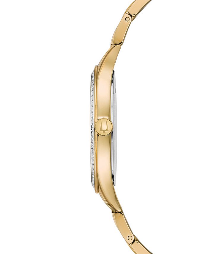 Bulova Women's Two-Tone Stainless Steel Bracelet Watch 32mm Gift Set ...