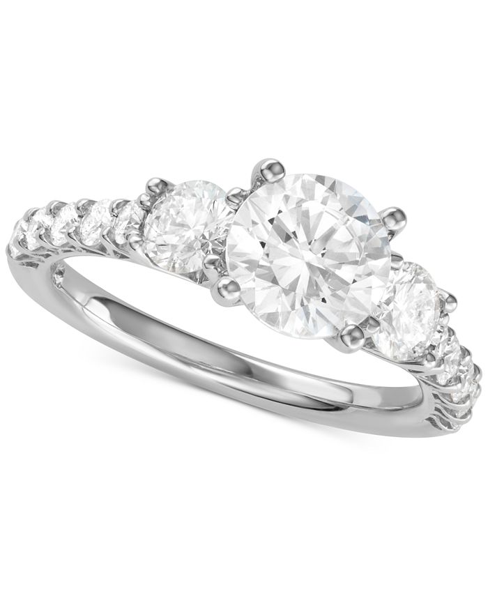 Macy's Diamond Engagement Ring (1 ct. t.w.) in 14k White Gold - Macy's